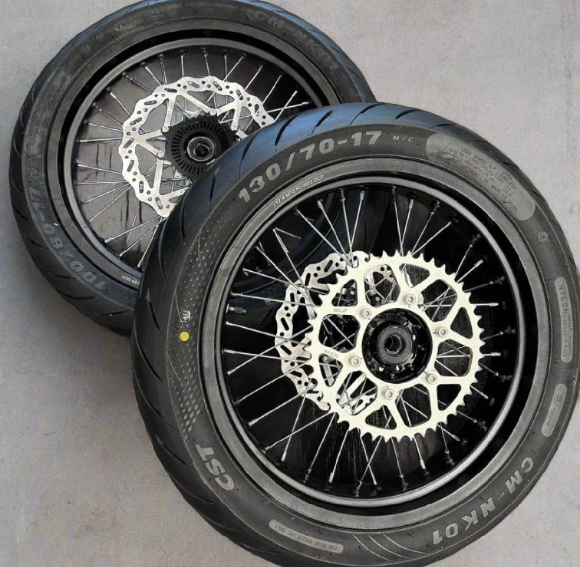 17” Ultra Bee Supermoto Wheel Set
